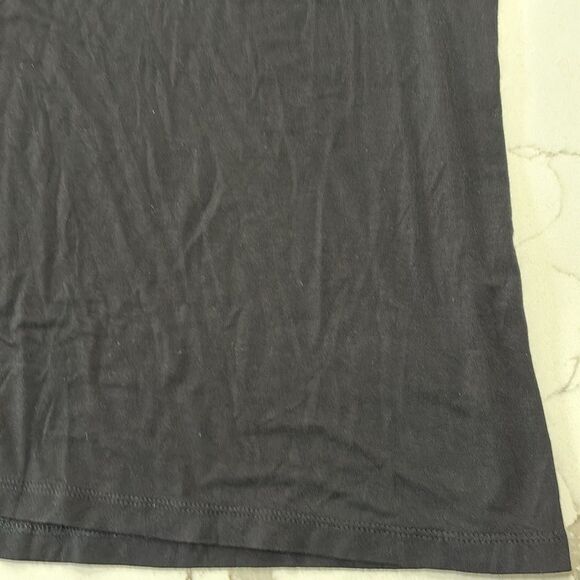 Tahari | Women’s Keyhole Black Button Semi Sheer Cold Shoulder Blouse Shirt - Picture 10 of 13